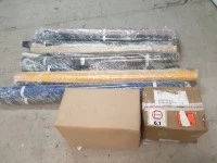 Rolls Of Fabric & Boxes of Lace/Ribbon