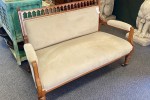 2 seater upright sofa