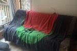 Double bed, Dinning table and chairs, Queen matress, Arm chair, Arm ch...