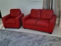 Children's miniature Sized Red 2seater Couch, Children's miniature Siz...