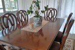 Dining table and chairs