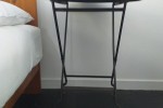 Wrought iron bedside tables