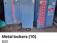 Lockers total of 10 - dimensions supplied are for each one