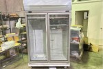 Commercial double door fridge and a large chest freezer