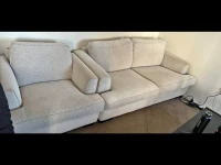 Sofa set: 2 seater+1 seater chair, Fridge freezer 370L