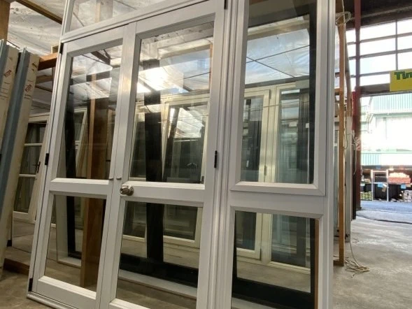 Recycled Aluminium French Door With Sidelite 2020 x 2380