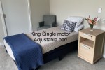 King single bed, Plastic storage boxes (3), Stackable table set, Cardb...