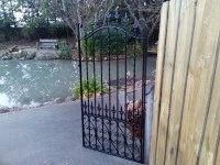 Black Wrought Iron Path or Entrance Gate Wow! Wide 880mm, High 1820/16...