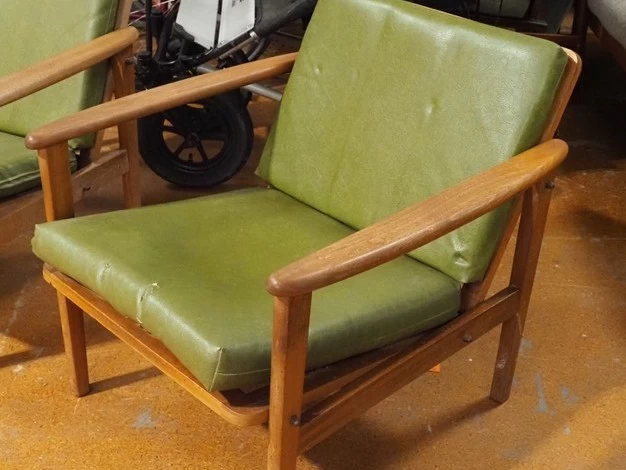 Two low mid-century chairs
