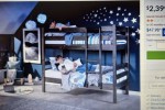Harvey Norman Noah King Single Bunk Beds / Single beds x 2 Grey wash -...