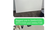 Large mirrors x3, box of lights and 8 office chairs, Mirror, mirror, 8...