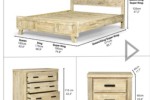 Queen bed and mattress, 1 dressing table