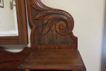 Wooden dresser with mirror