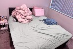 Super king Bed set frame + mattress + memory foam, dinning table, TV, ...
