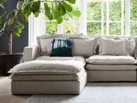 Early Settler slouch couch and ottoman - 1yrs old excellent condition ...