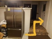 Fisher and Paykel Two Door Fridge Freezer 519L