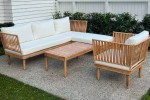 Outdoor sofa table set