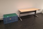 Loose items on tables and trolleys and file cabinets etc