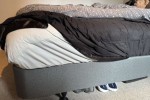 Queen bed, Desk - flat top and two legs