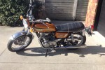 Motorcycle Triumph 2014 and Yamaha 1973 Bonneville and tx650