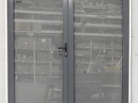 Denim Blue Aluminium French Doors With Tinted Safety Glass H2000xW1800...