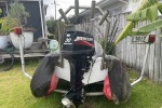 Inflatable Boat and Trailer