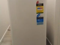 Double bed and base, 6kg washing machine, sml fridge freezer and 5 pie...