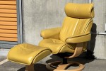 Stressless type recliner armchair