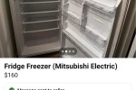 Sofa, Fridge Freezer