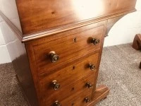 Antique Davenport Writing Desk, Beautifully Crafted, Inlaid>>>