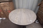Hunter Round Dining Table Grey Oak