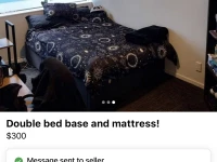 Double bed mattress and base