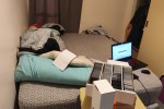 King bed, double bed, fridge, dryer, washing machine, l-shaped couch, ...