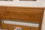 Queen mattress and base, Queen headboard, 2 bedside cabinets