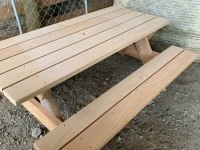 Macrocarpa picnic table