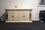 Marble & Forged Iron Large Sideboard