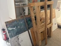 Box small (3), Table trestle, Trestle legs, Boxes (2)