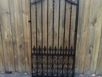 Black Wrought Iron Path or Entrance Gate Wow! Wide 880mm, High 1820/16...