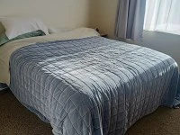 Double bed, lounge, dinning room, fridge, washing machine, tv