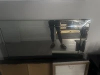 Drawers, foot stool, rug, camping shelves unit x 2