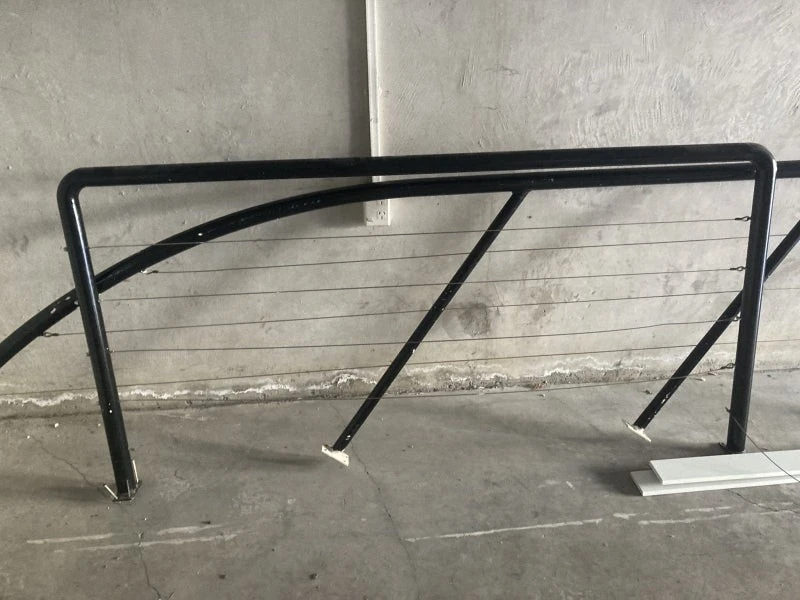 Metal stair rail