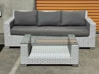 STANDOUT FREEDOM FURNITURE RATTAN & ALUMINIUM OUTDOOR LOUNGE SETTING, ...