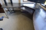 Large Solid Timber Veneer Desk