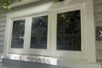 Stained glass wi down and door