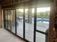 5m x 2m stacker window with double glazed glass