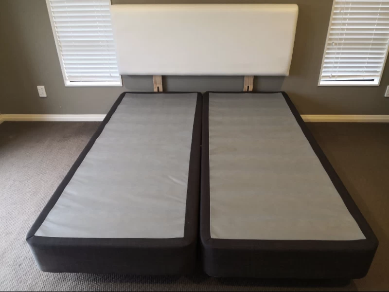 King size mattress, split base and headboard