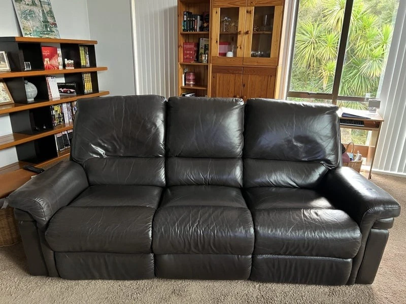 3-Seater Morgan “Blair” Lazyboy Leather Sofa