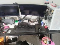 Double bed, Chest of drawers, Desk, Chair