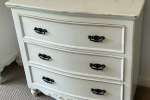 Queen Bed, Headboard, Tall Boy, Drawers, bed side table 1, bed side ta...