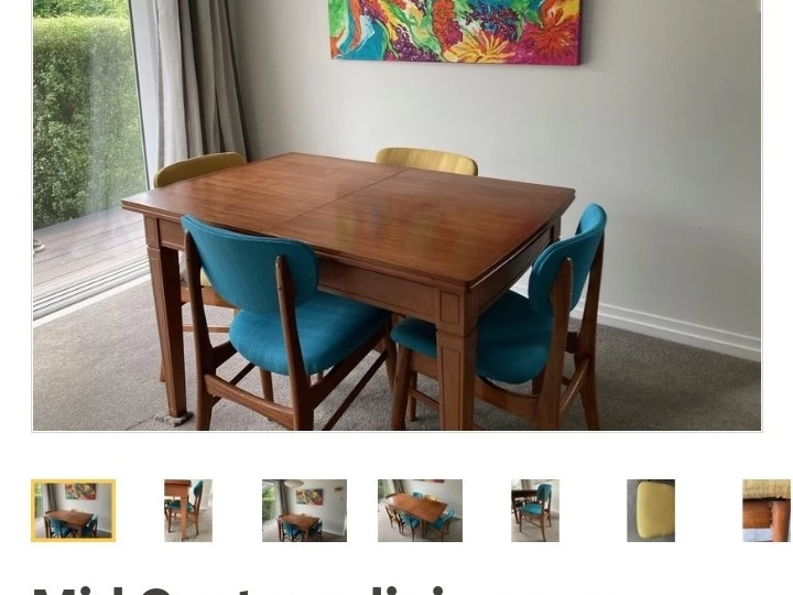Table, 6 x chairs